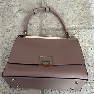 Pink Satchel Structured Top Handle
